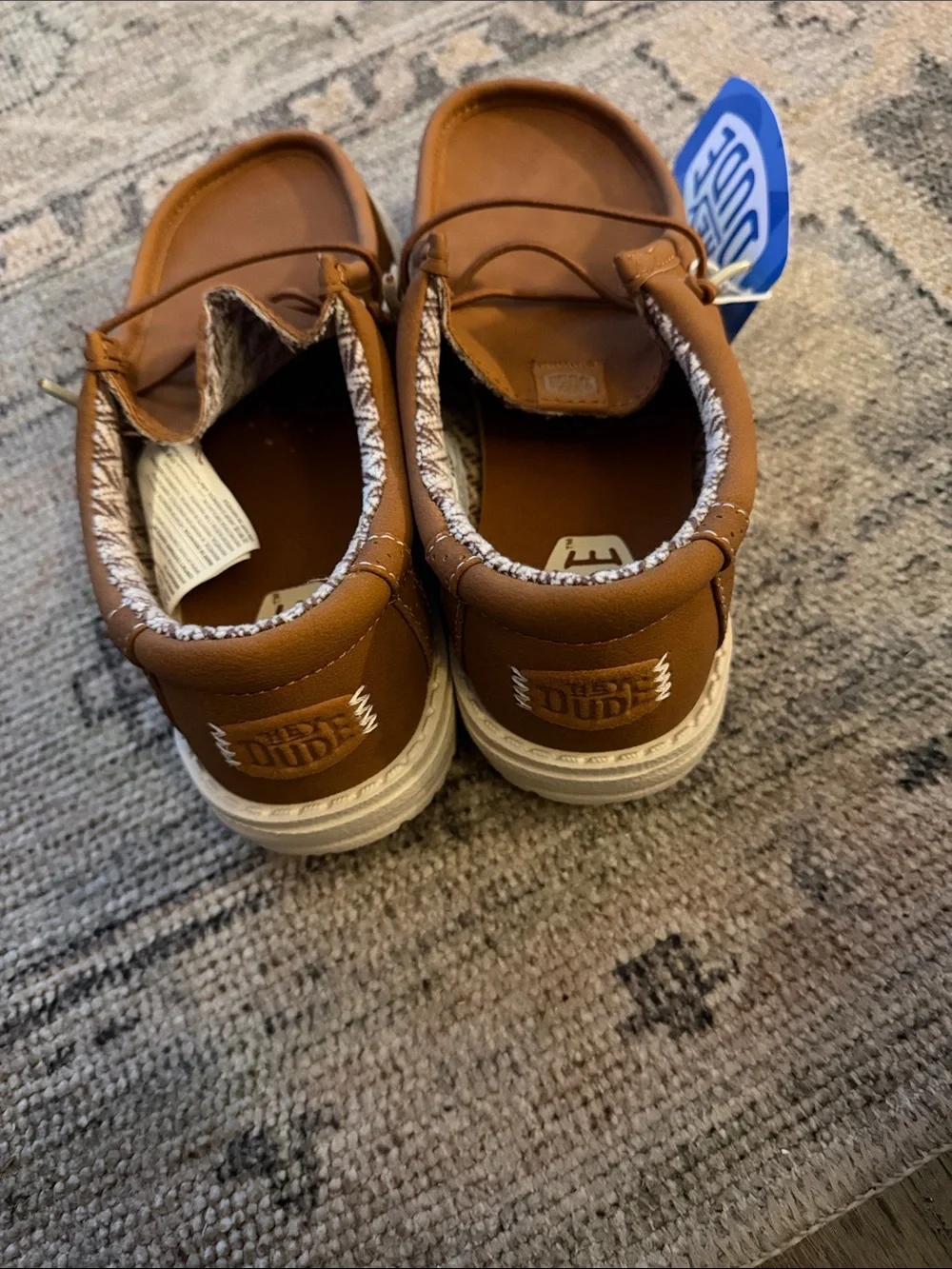 Hey Dude Kids Tan Slip-On Moccasin Sneakers - Picture 3 of 3